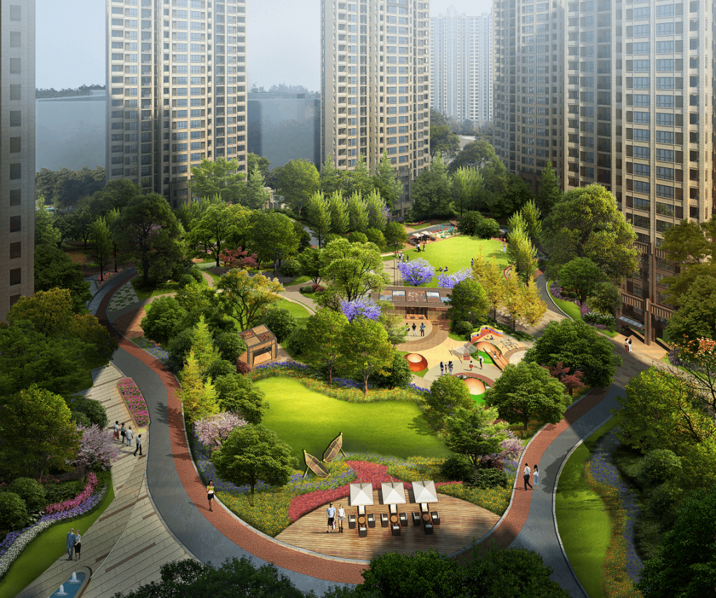 1030中庭景观半鸟瞰LY副本